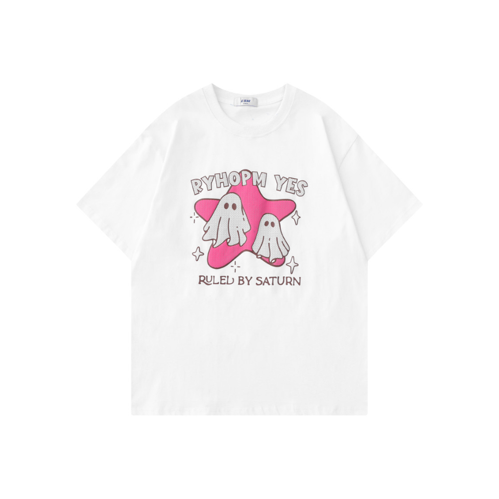 Urban Fun Cartoon Bold Graphic T-shirt