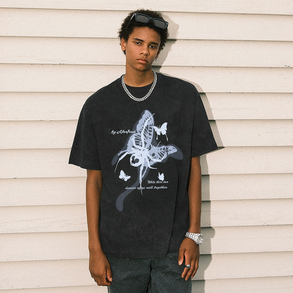 High Street Butterfly Spider Print T-shirt