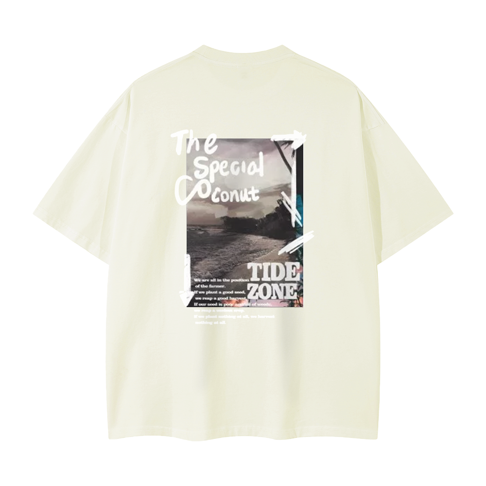 Pure Cotton 260G American Landscape Picture T-shirt