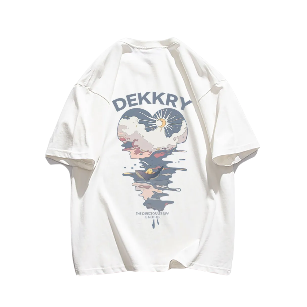 Love Pattern Cotton T-Shirt