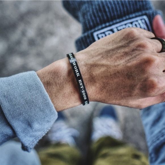 Letter Titanium Steel Bracelet