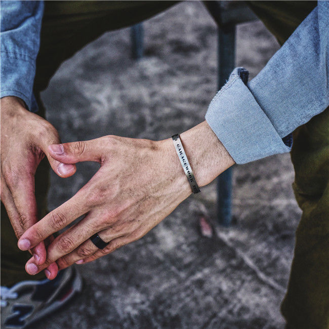 Letter Titanium Steel Bracelet