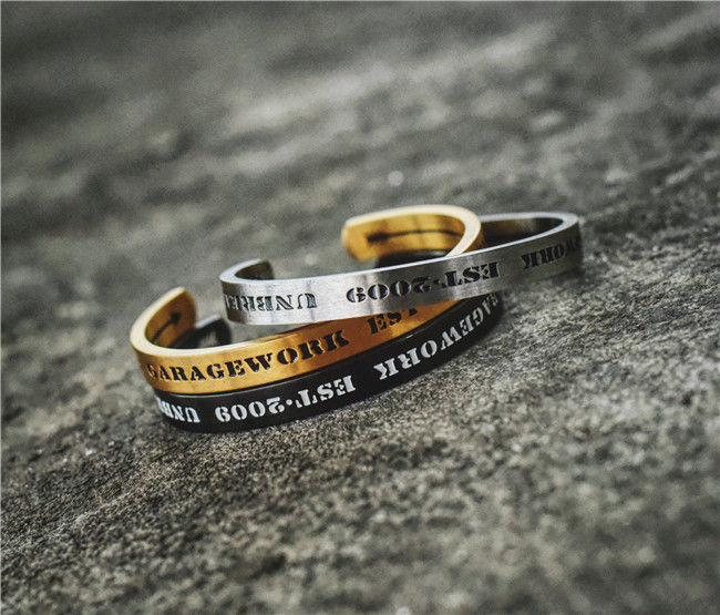 Letter Titanium Steel Bracelet