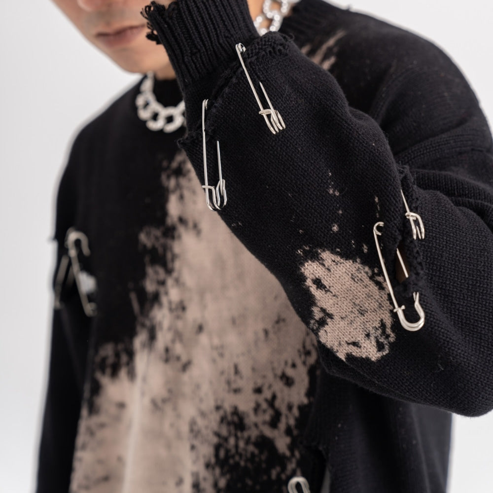 High Street Tie-dye Pins Sweater