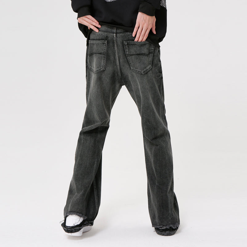 Black Versatile Straight Leg Jeans