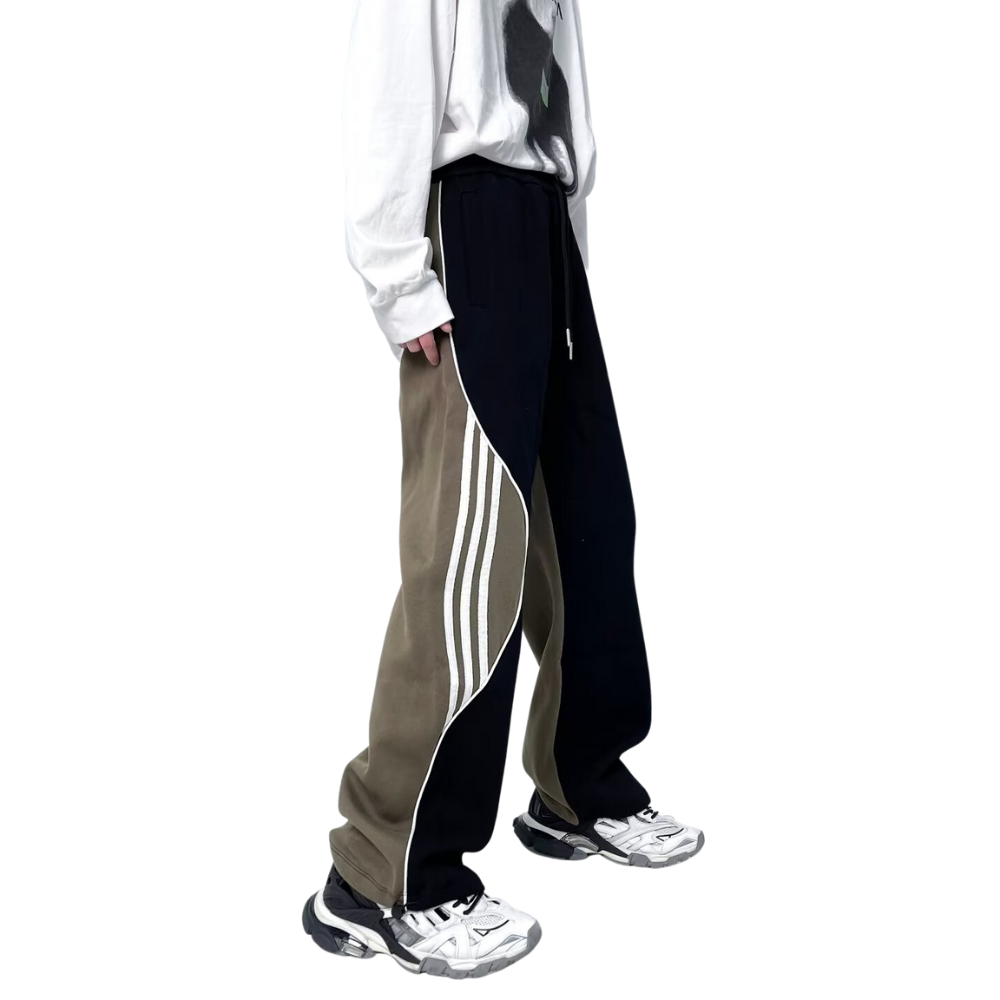 Urban Hip Hop Drawstring Stripe Sweatpants