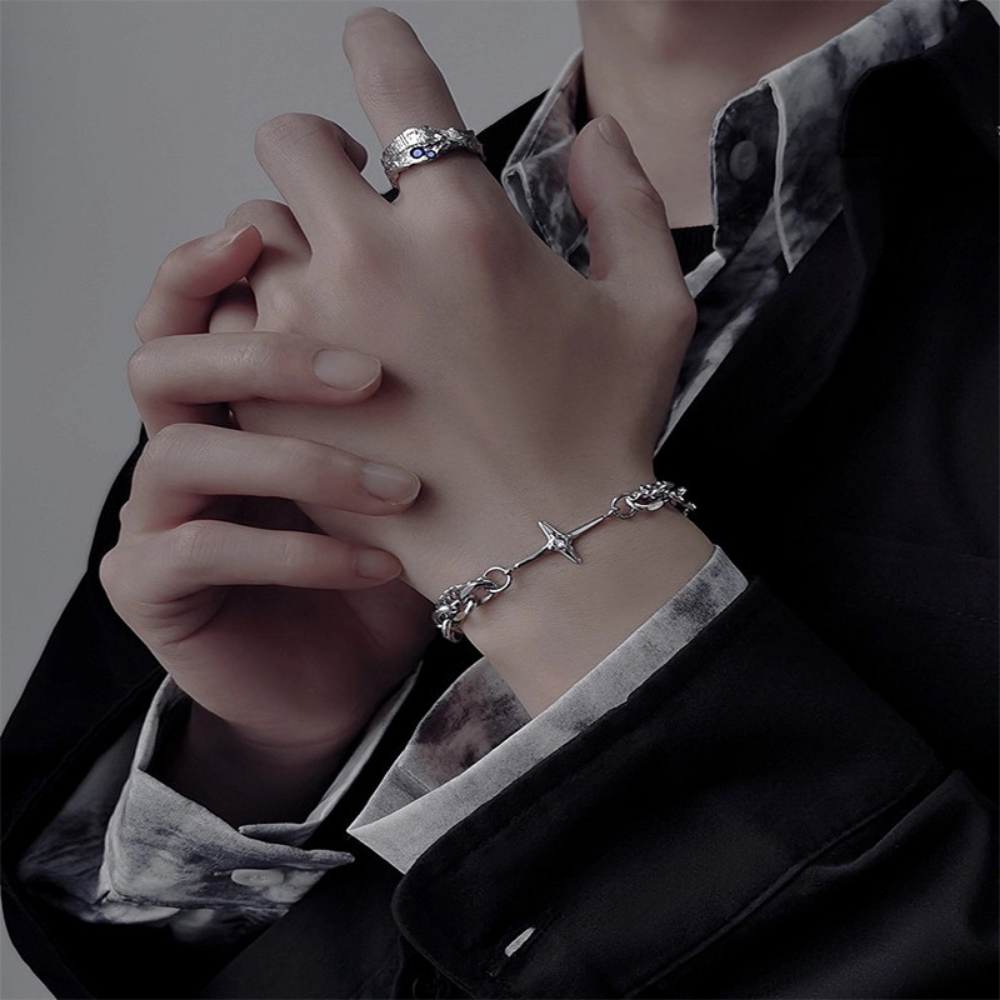 Cross Star-studded Bracelet