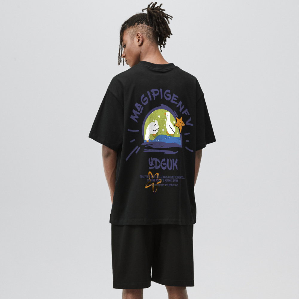 Cartoon Duck Print T-shirt