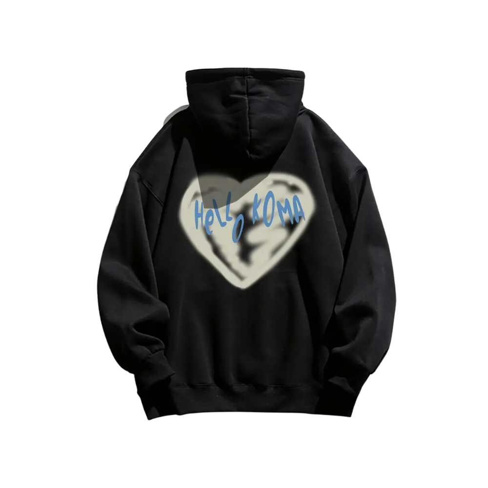 American Urban Love Graffiti Cotton Hoodie