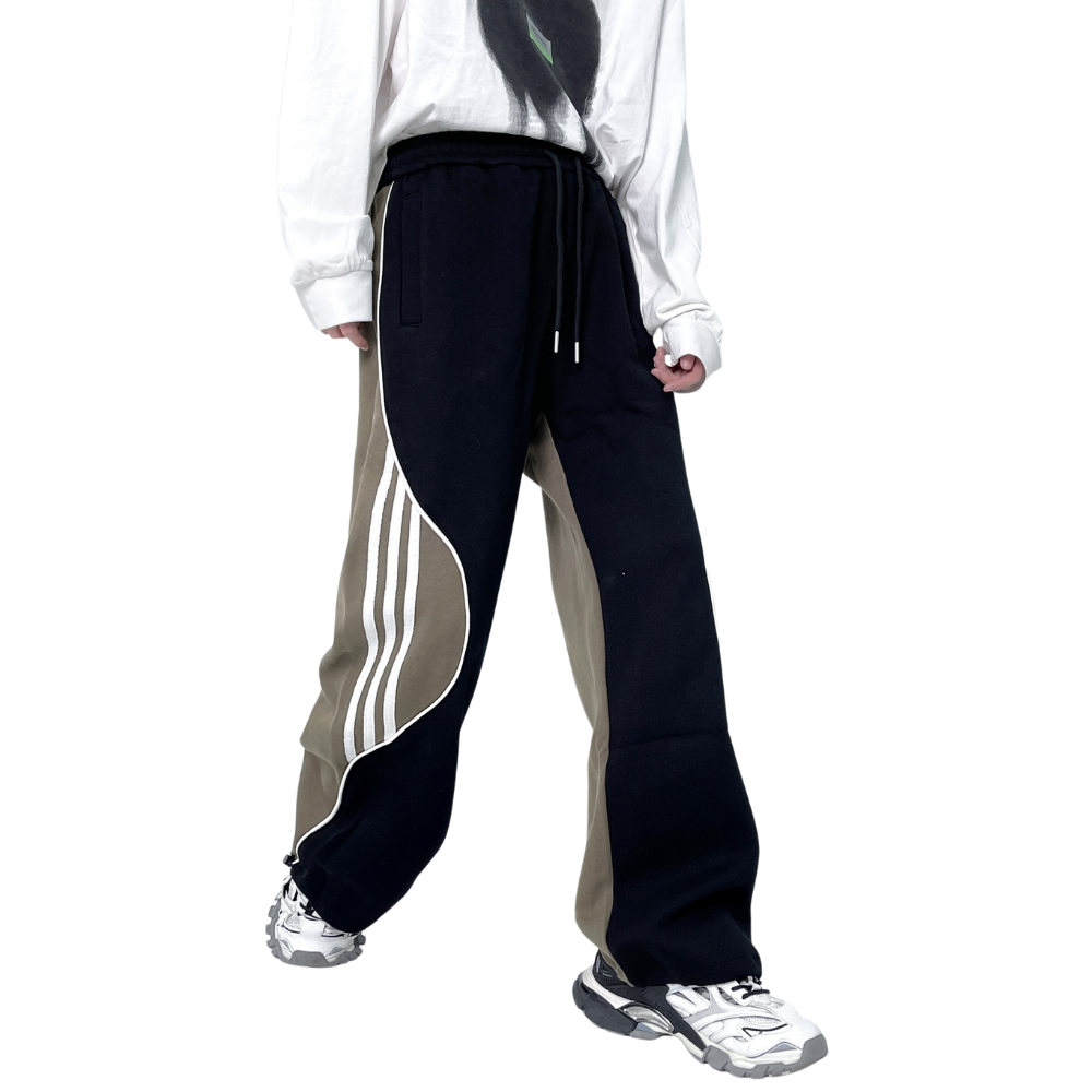 Urban Hip Hop Drawstring Stripe Sweatpants