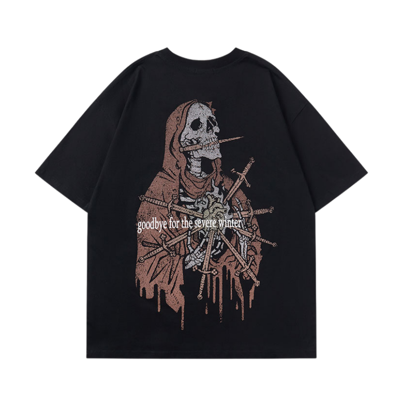 Urban Bold Skull Graphic T-Shirt