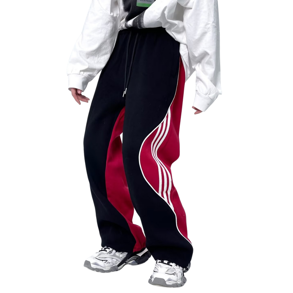Urban Hip Hop Drawstring Stripe Sweatpants