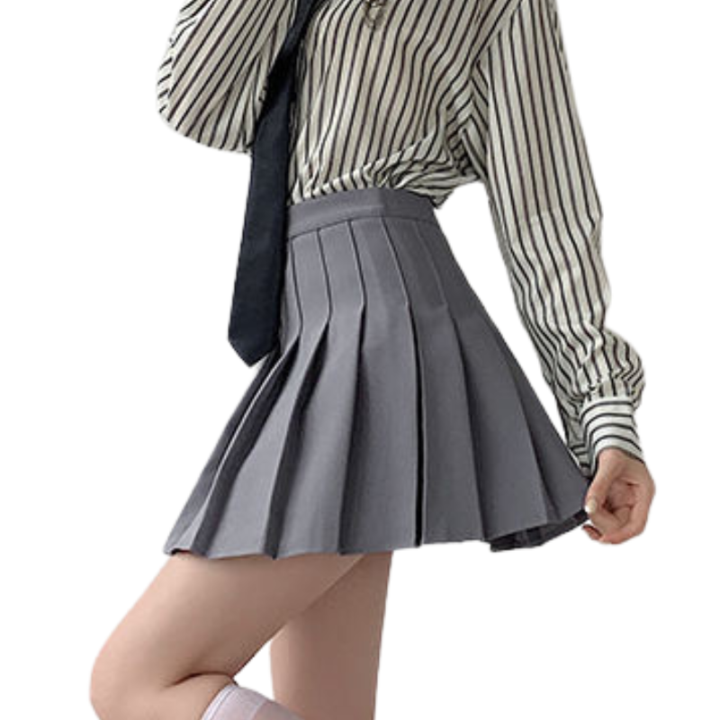 Women's Solid Color pleated Skirt