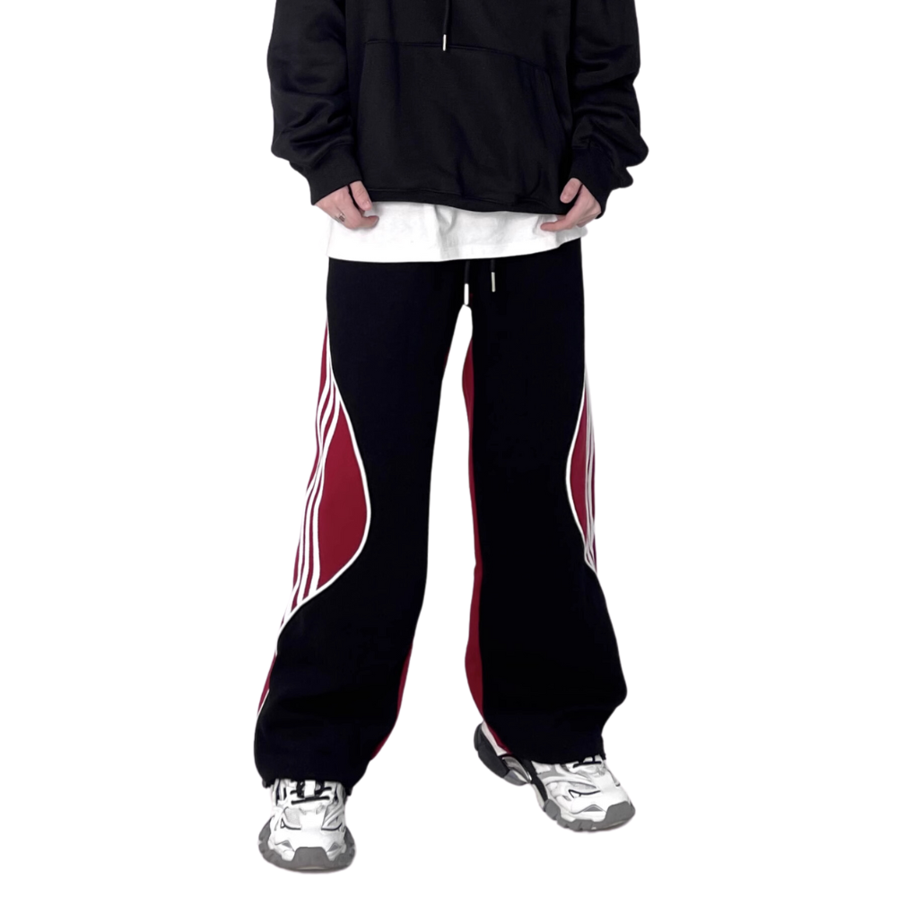 Urban Hip Hop Drawstring Stripe Sweatpants