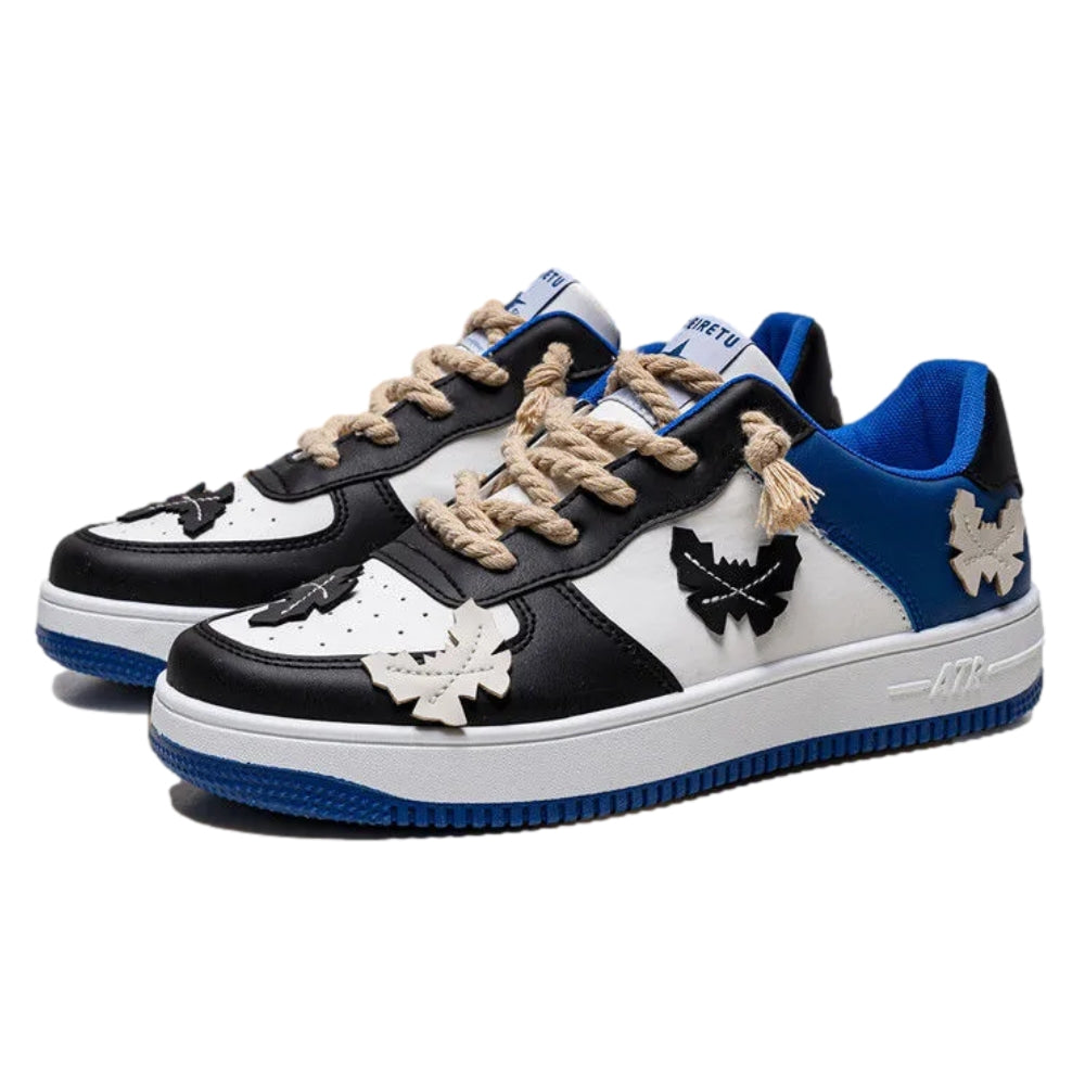 Street Butterfly Patchwork Court Sneakers