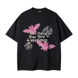 American Skeleton Flying Bat T-shirt