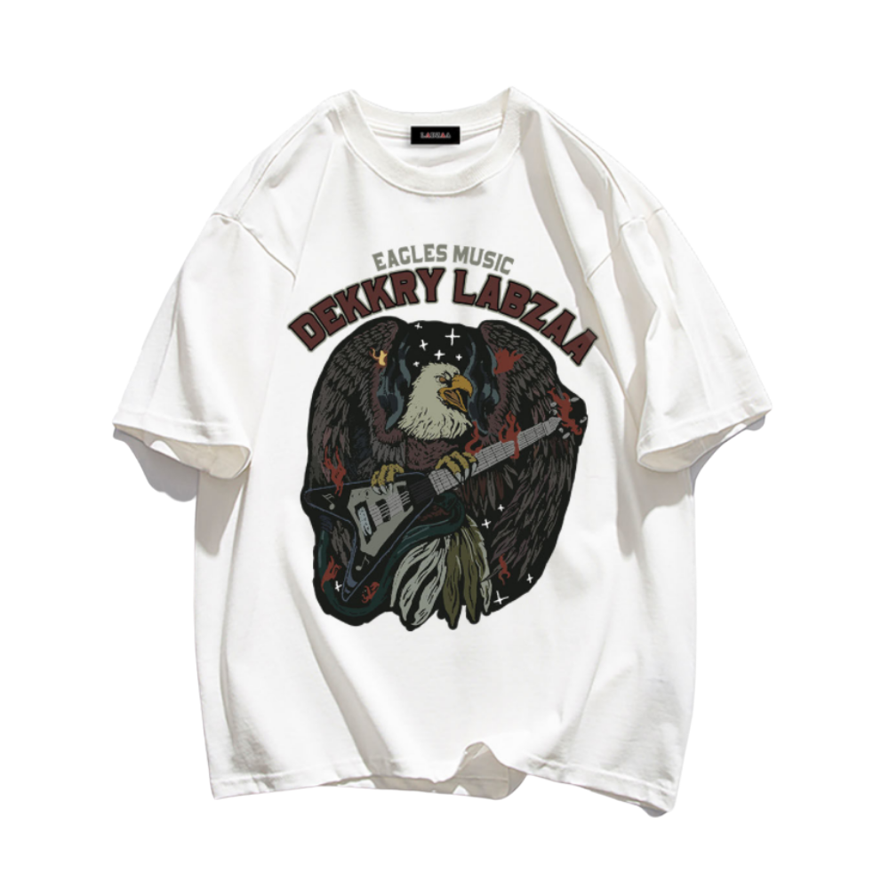 American Street Eagles Print T-shirt