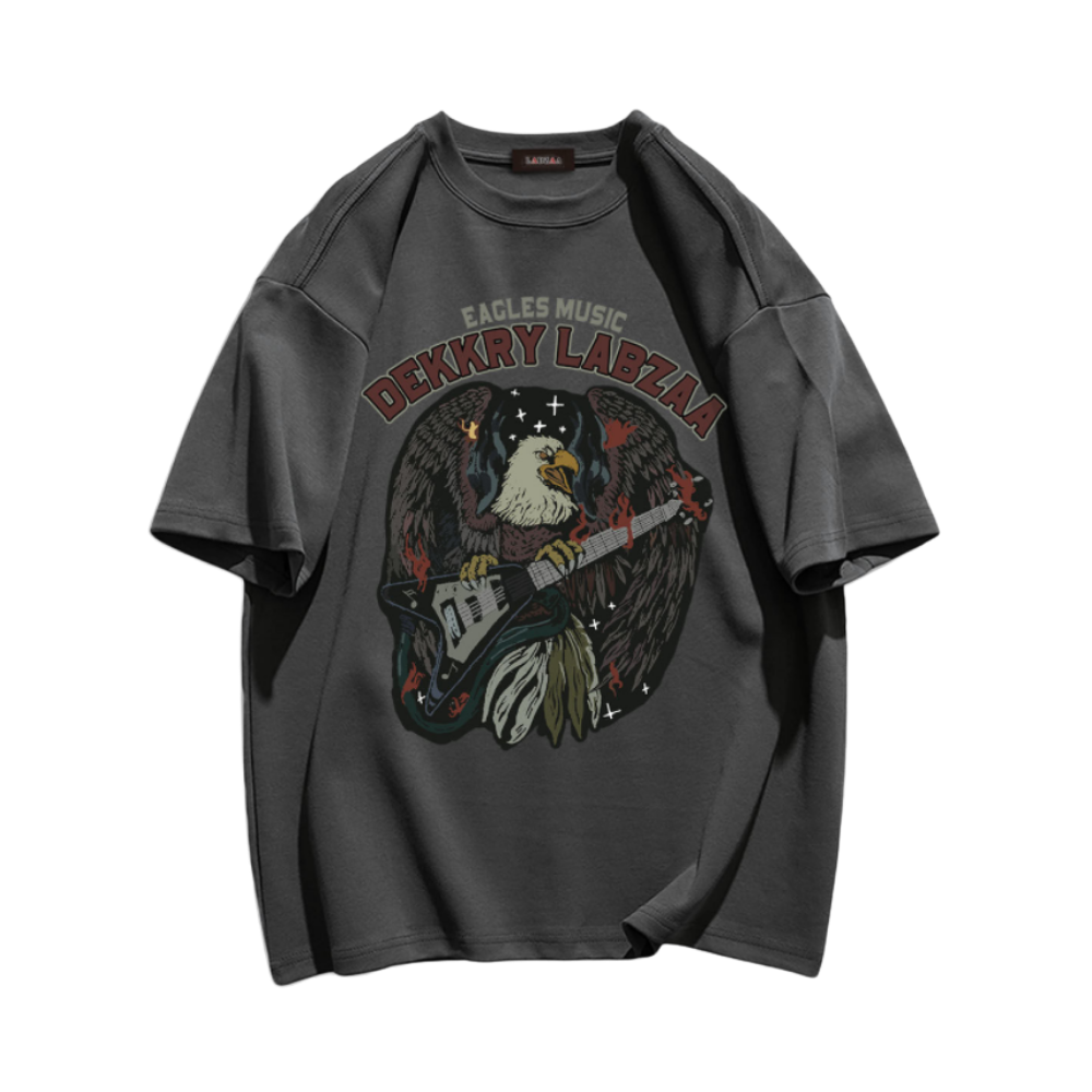 American Street Eagles Print T-shirt