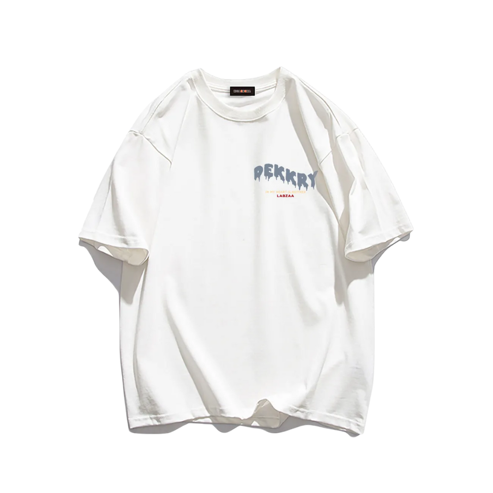 Love Pattern Cotton T-Shirt