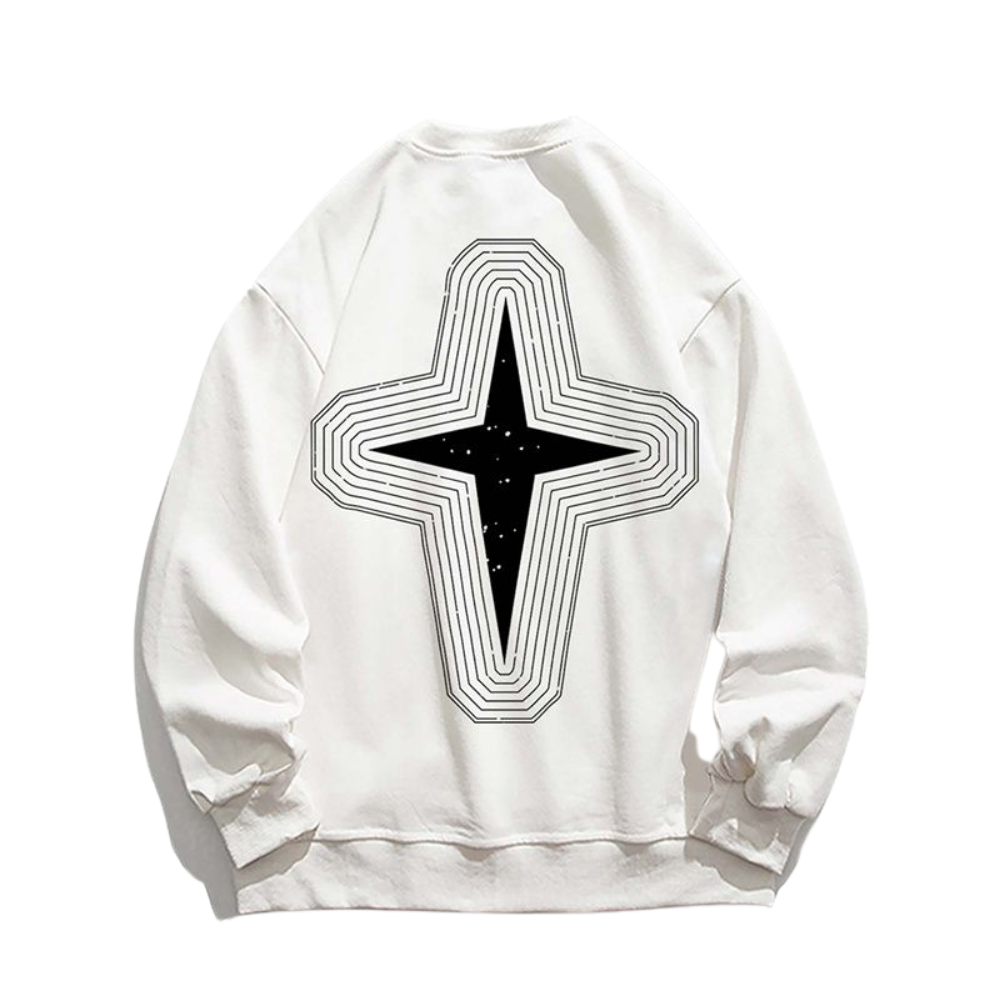 Vintage Loose Star Graphic Sweatshirt