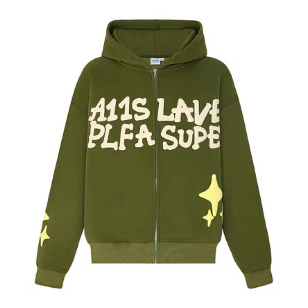 Women's High Street Foam Lettering Hoodie