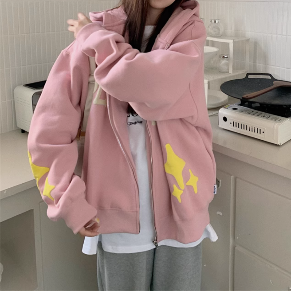 Women's High Street Foam Lettering Hoodie