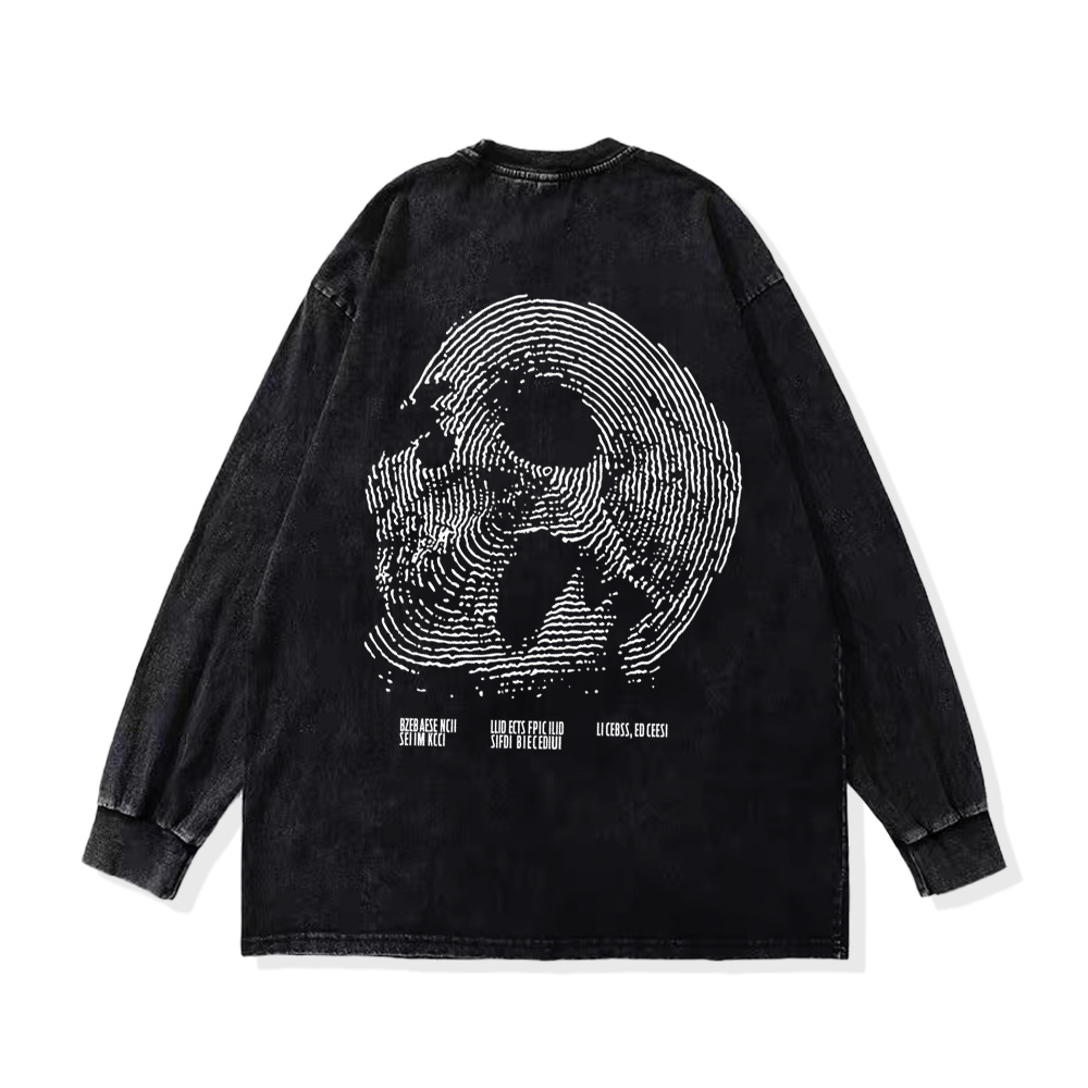 Skull Print Sweatshirt