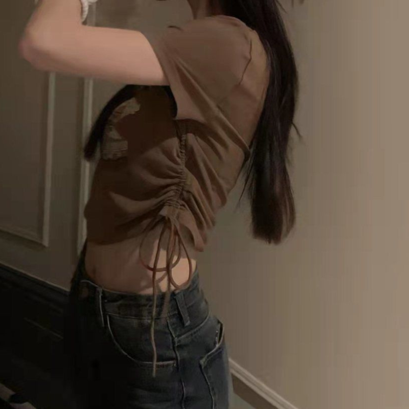 Women's Vintage Drawstring T-shirt