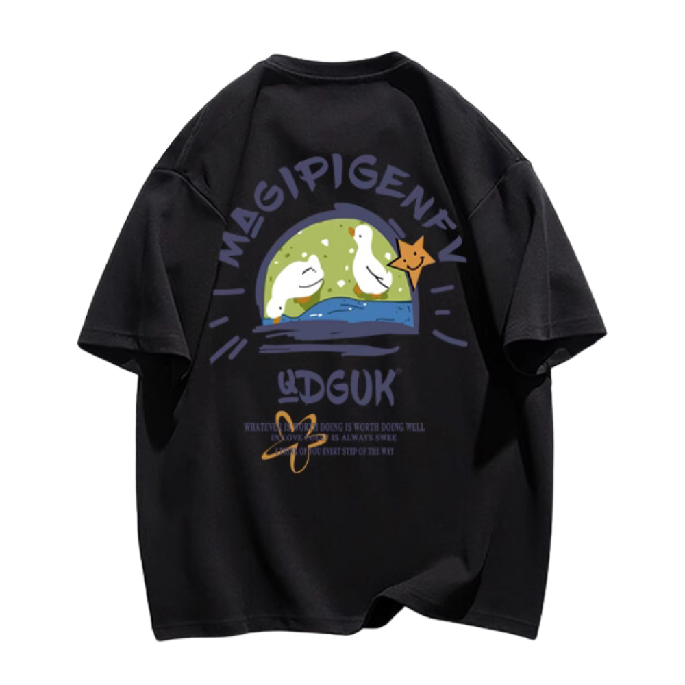 Cartoon Duck Print T-shirt