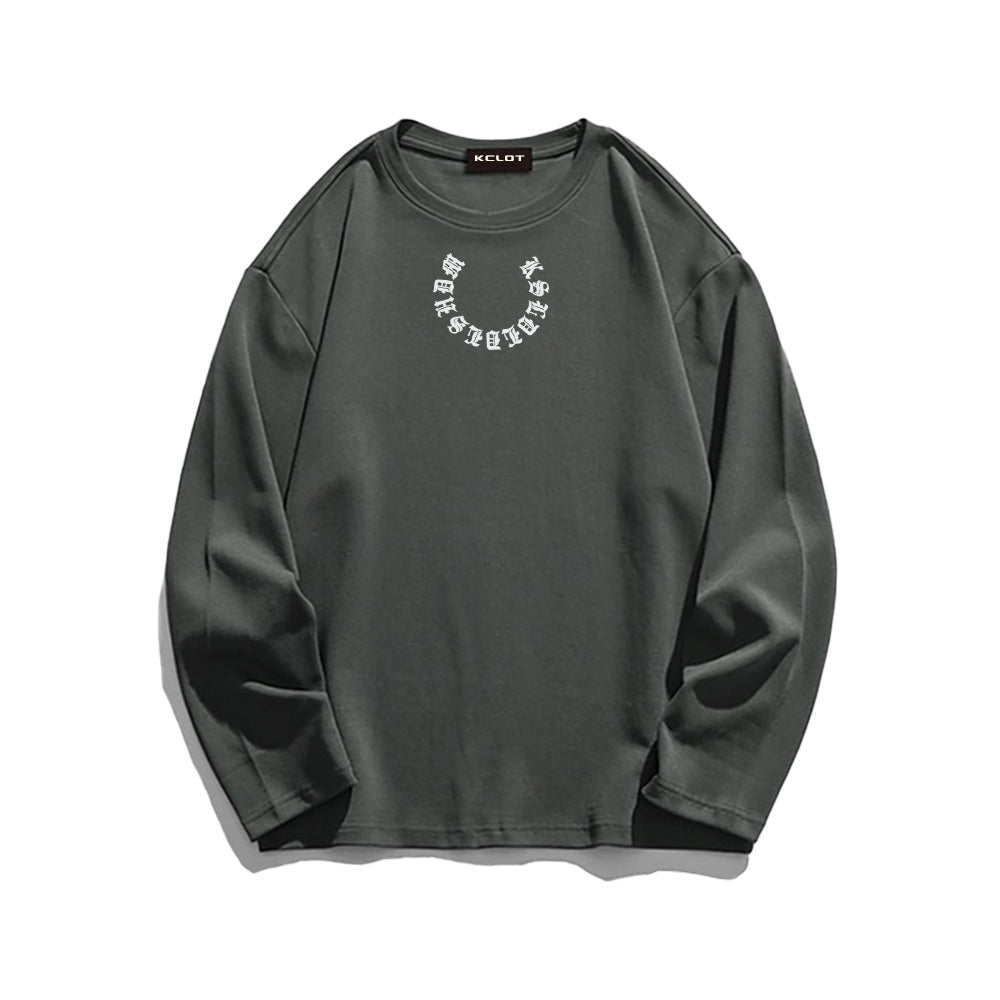 High Street Letter Graphic Long Sleeve Shirt