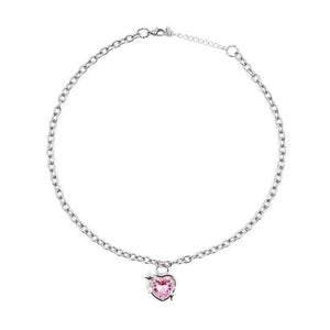 Crystal Heart Pendant Necklace