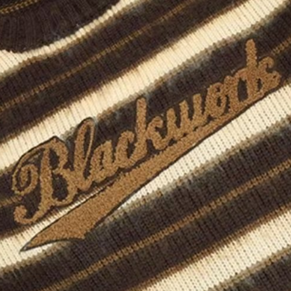 Women's Retro Letter Embroidered Sweater