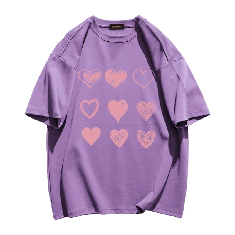Painting Love Print T-shirt