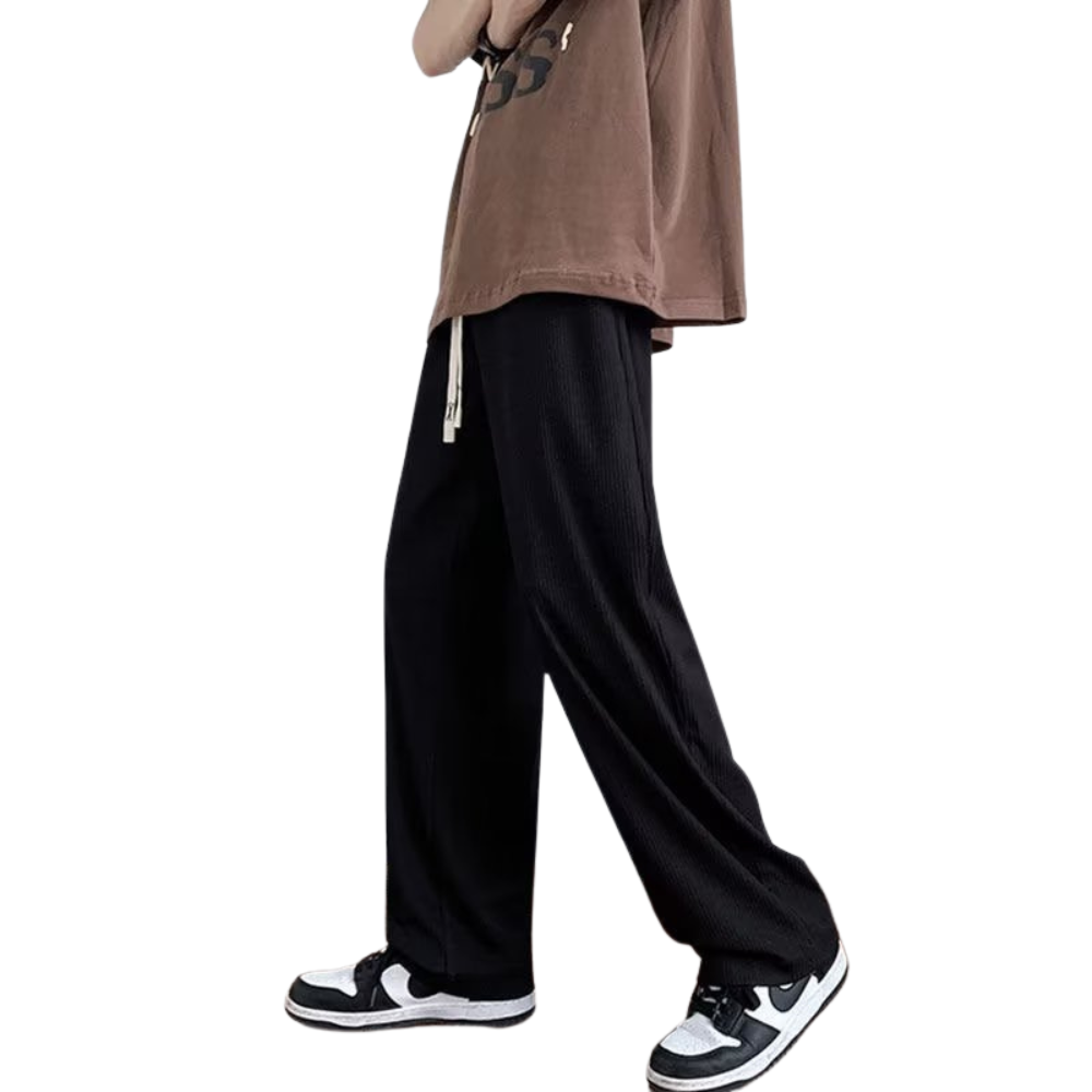 Classic Solid Color Straight Sweatpants