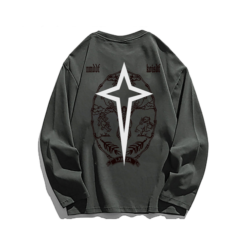 High Street Letter Graphic Long Sleeve Shirt