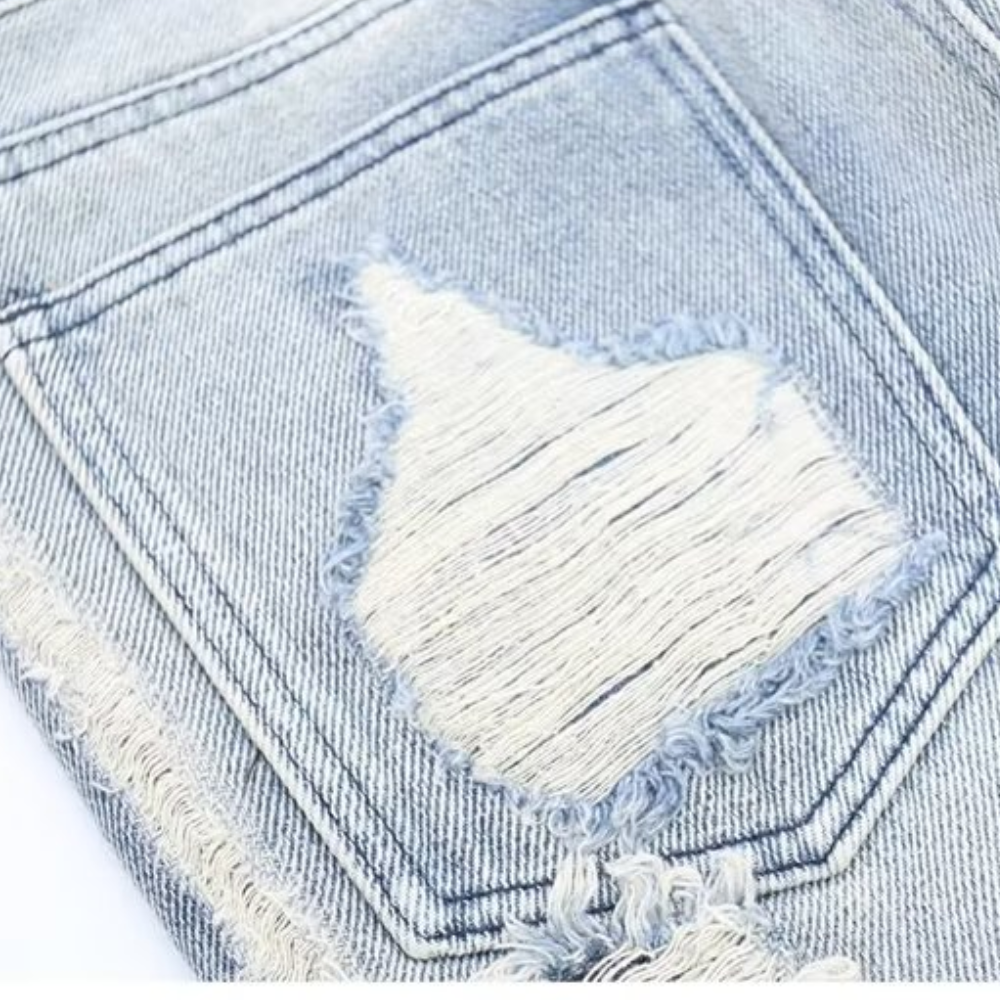 Urban Street Distressed Straight Leg Jeans