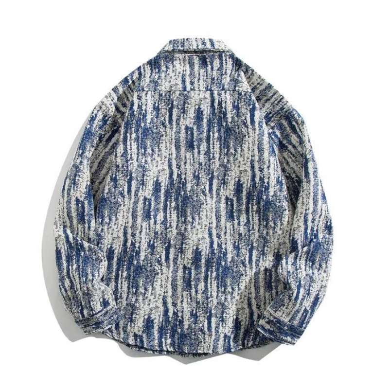 Vintage Jacquard Lapel Shirt