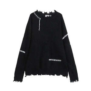 Street Ripped Knit Sweater