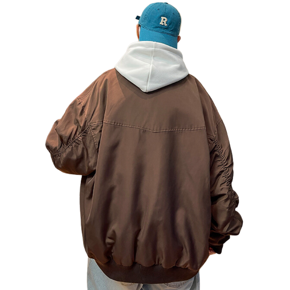 【NOW TREND】Solid Color Varsity Jacket