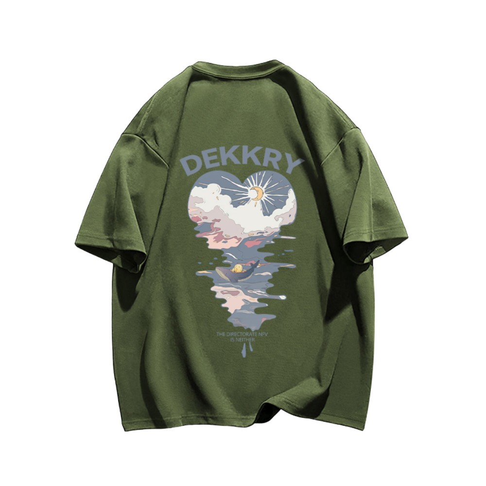 Love Pattern Cotton T-Shirt