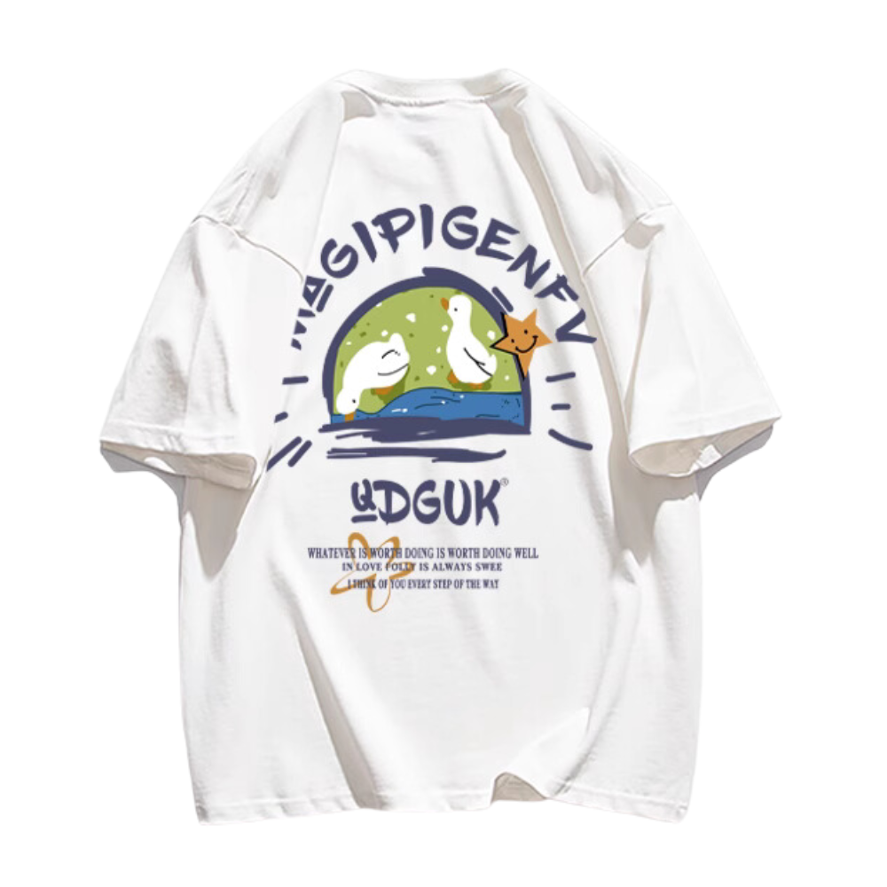 Cartoon Duck Print T-shirt