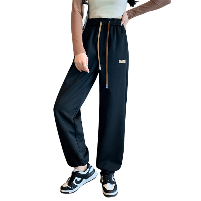 Women's Solid Color Letter Sweatpants