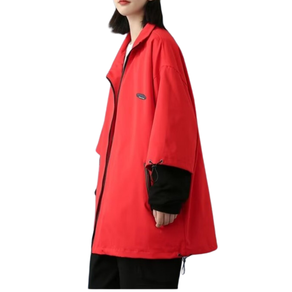 Outdoor Fake Two-Piece Panel Jacket
