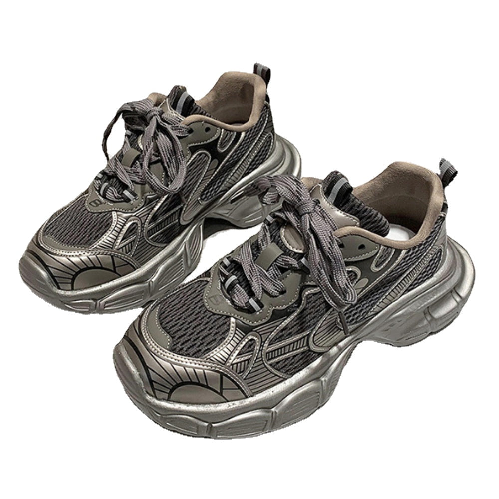 Women's Street Stitching Thick Sole Casual Shoes