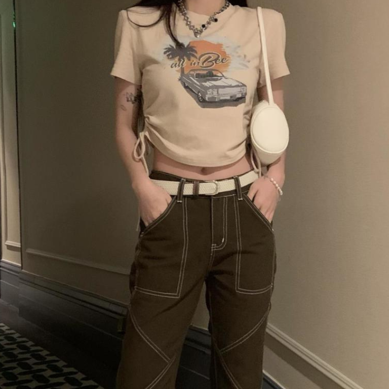 Women's Vintage Drawstring T-shirt