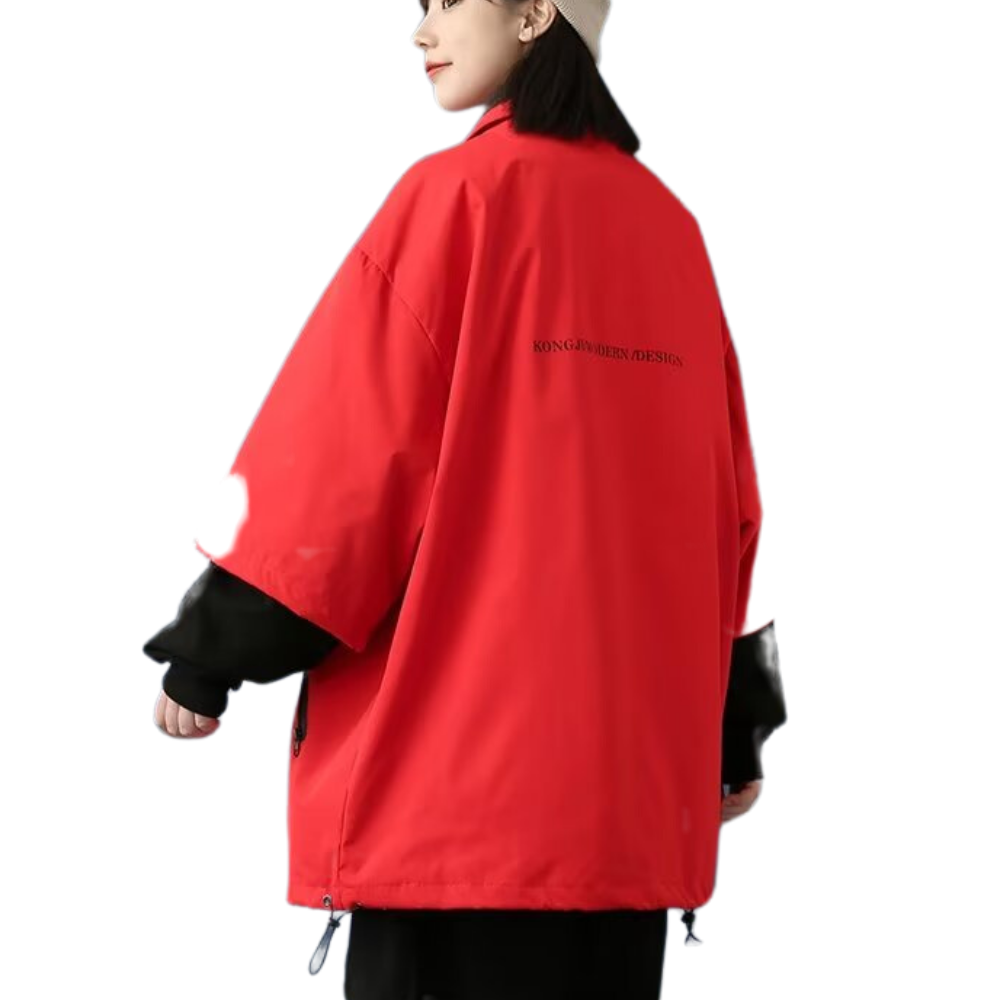 Outdoor Fake Two-Piece Panel Jacket