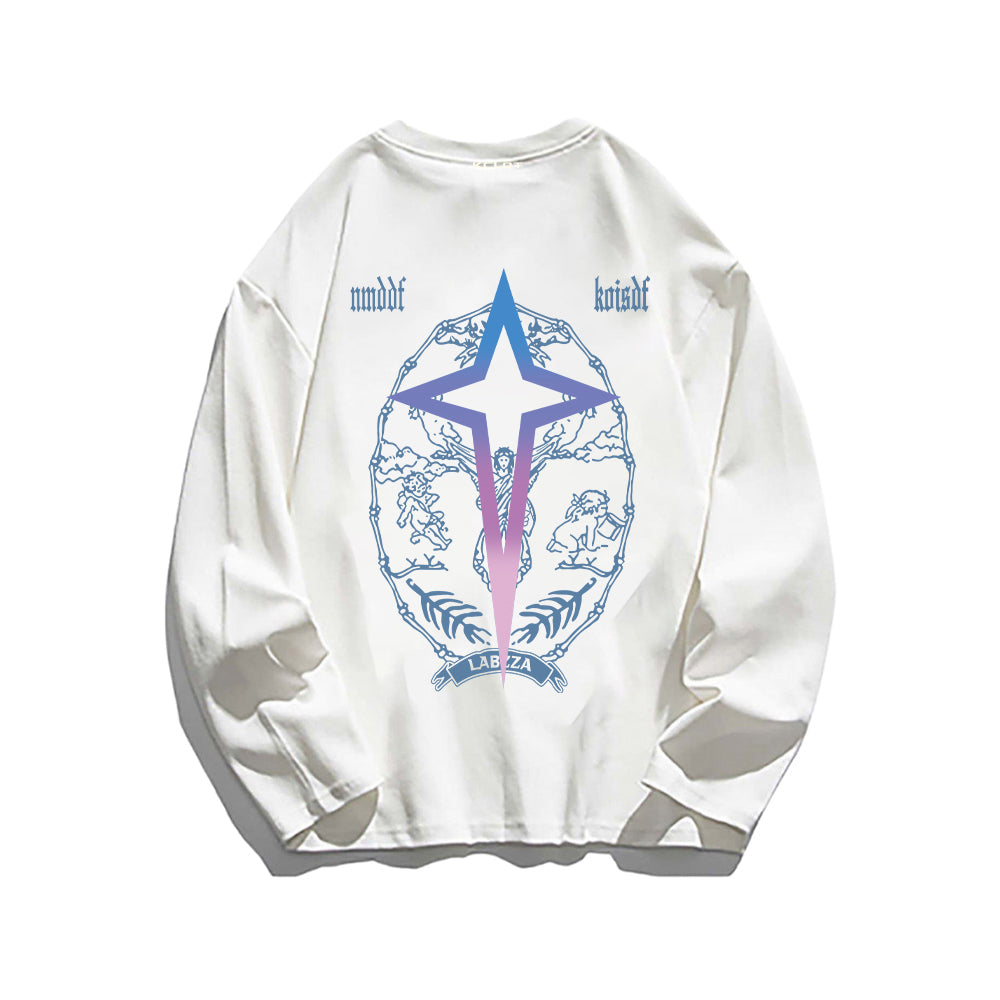 High Street Letter Graphic Long Sleeve Shirt