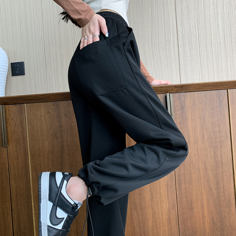 Women's Solid Color Letter Sweatpants