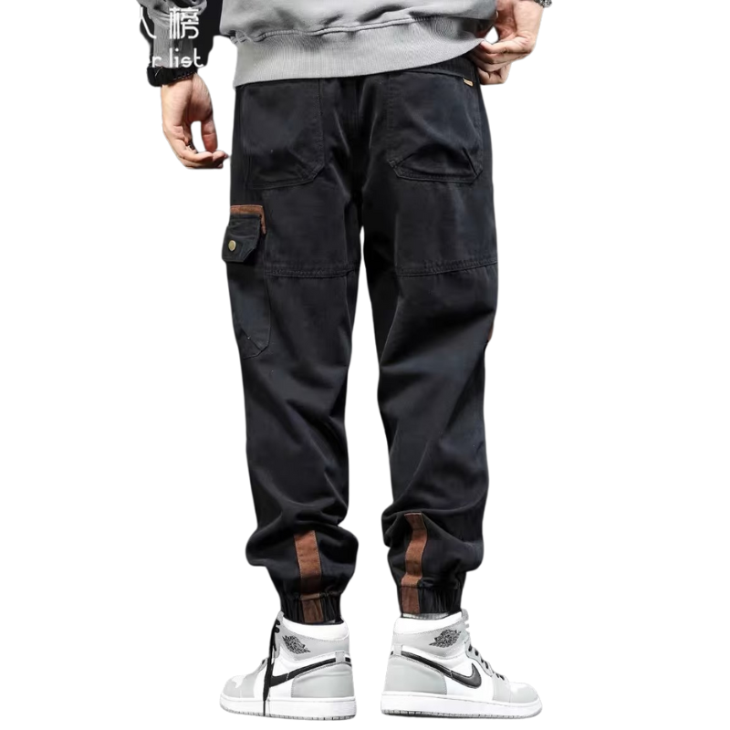 Vintage Solid Multi Pocket Cargo Pants