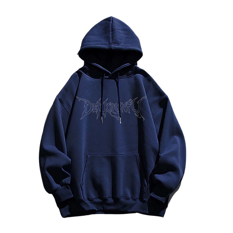 Vintage Pure Rose Letter Graphic Hoodie